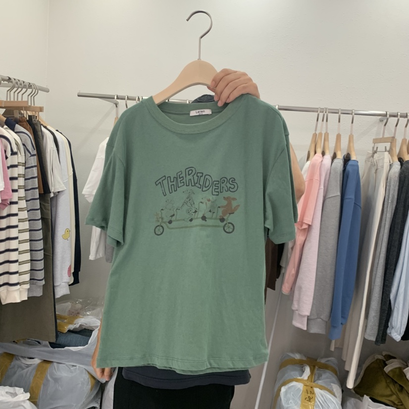 LELEN韓國直郵女士新品休閑熱賣推薦真品時尚人氣T恤LELENT恤圖色4