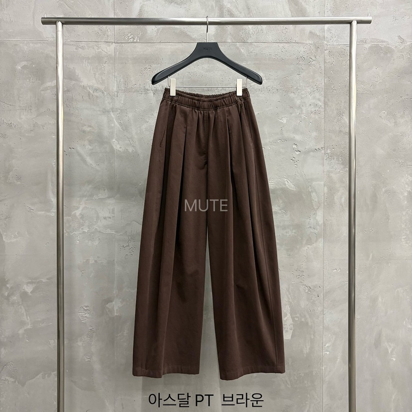 MUTE-P東大門實拍女士新品推薦人氣熱賣休閑時尚真品休閑褲MUTE休閑褲圖色5棕色