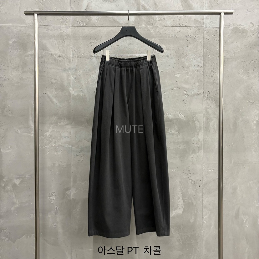MUTE-P東大門實拍女士新品推薦人氣熱賣休閑時尚真品休閑褲MUTE休閑褲圖色6墨色