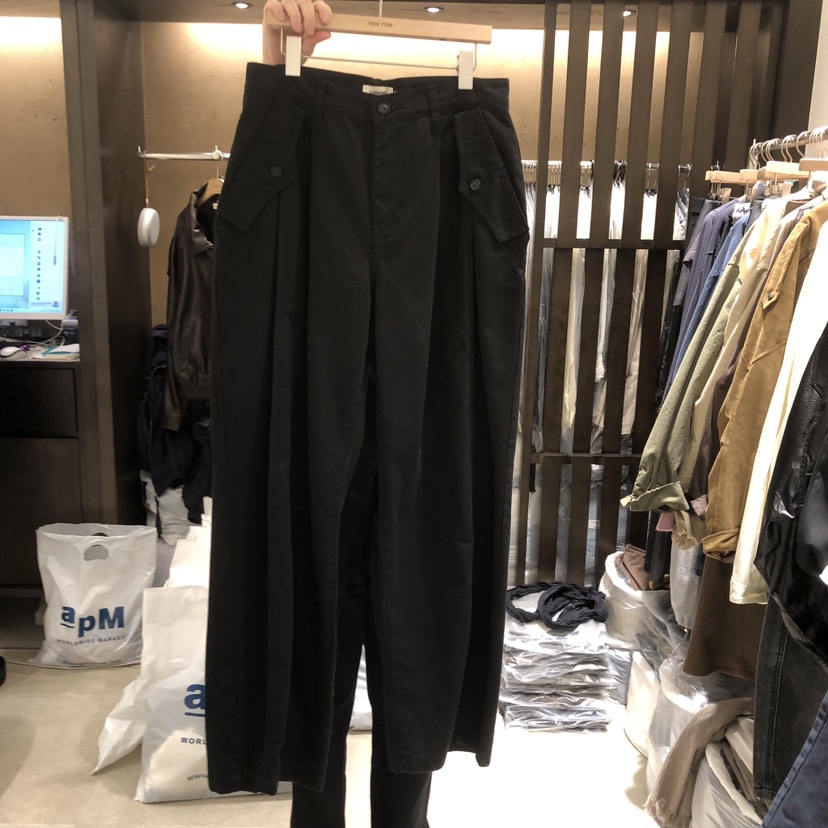 RAWROW東大門直郵女裝新品時尚熱賣真品休閑推薦休閑褲褶皺RAWROW休閑褲圖色1
