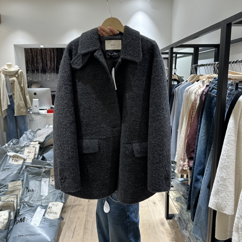 BRUNI/RICOTTA東大門實拍女士新品真品人氣時尚短款大衣BRUNI/RICOTTA短款大衣圖色2