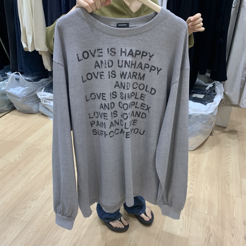 HAUS-A東大門代購女裝新品推薦休閑人氣真品熱賣長袖T恤HAUSWOMEN長袖T恤圖色2