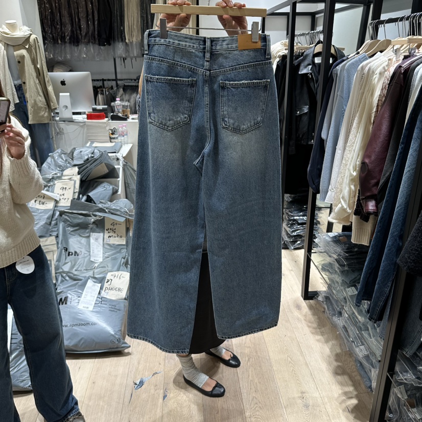BRUNI/RICOTTA東大門直郵女裝新品人氣熱賣休閑時尚牛仔褲BRUNI/RICOTTA牛仔褲