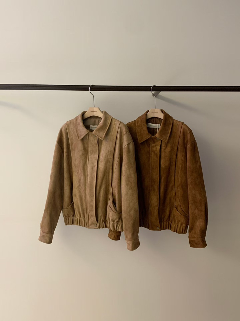 ANDYOUBROWN東大門代購女士新品真品休閑時尚推薦夾克麂皮ANDYOUBROWN夾克