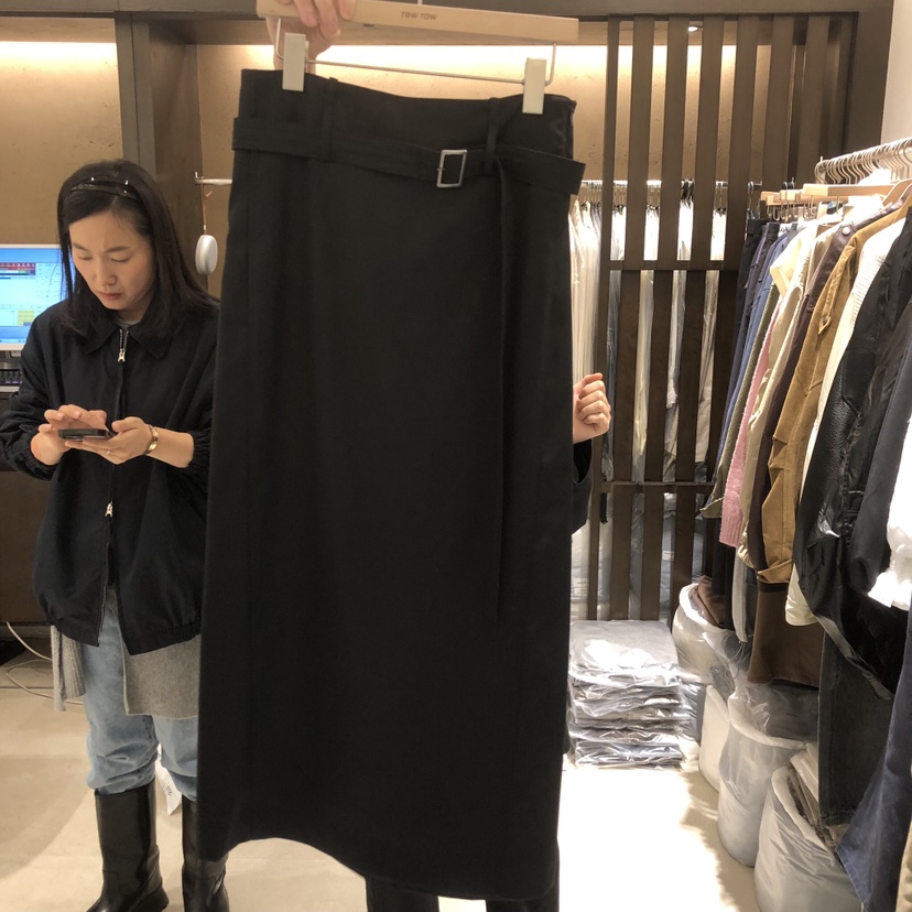 RAWROW韓國直郵女裝新款熱賣時尚推薦真品休閑人氣長裙RAWROW長裙圖色2黑