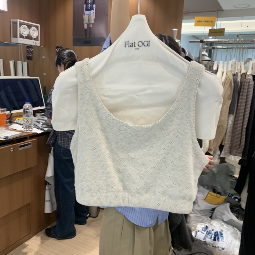 FLAT OGI東大門代購女裝新款休閑真品熱賣時尚推薦吊帶背心FLat OGI吊帶/背心圖色3燕麥