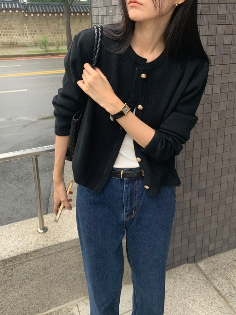 ANDYOUBROWN韓國代購女士新款時尚真品夾克美利奴羊毛開衫ANDYOUBROWN夾克圖色2