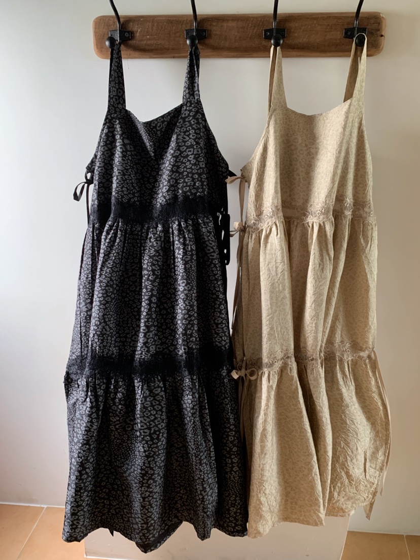 MAISONDEGLORY韓國代購女裝新品真品連衣裙不含內搭豹紋蕾絲MAISONDEGLORY連衣裙