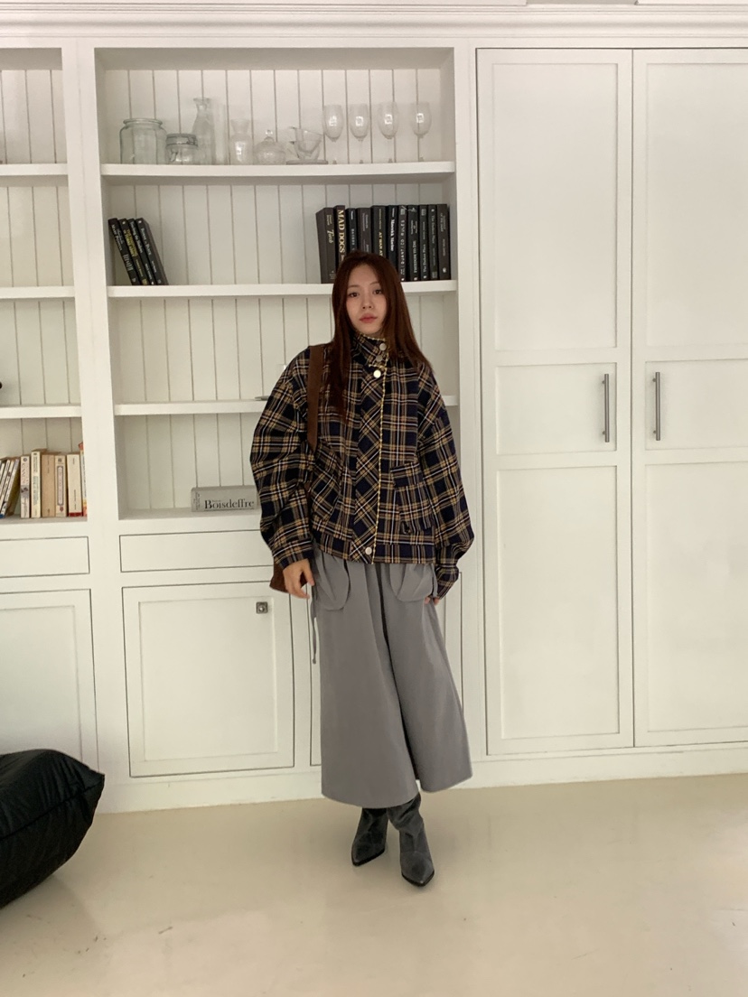 MAISONDEGLORY東大門直郵女裝新品休閑時尚真品推薦夾克格紋MAISONDEGLORY夾克