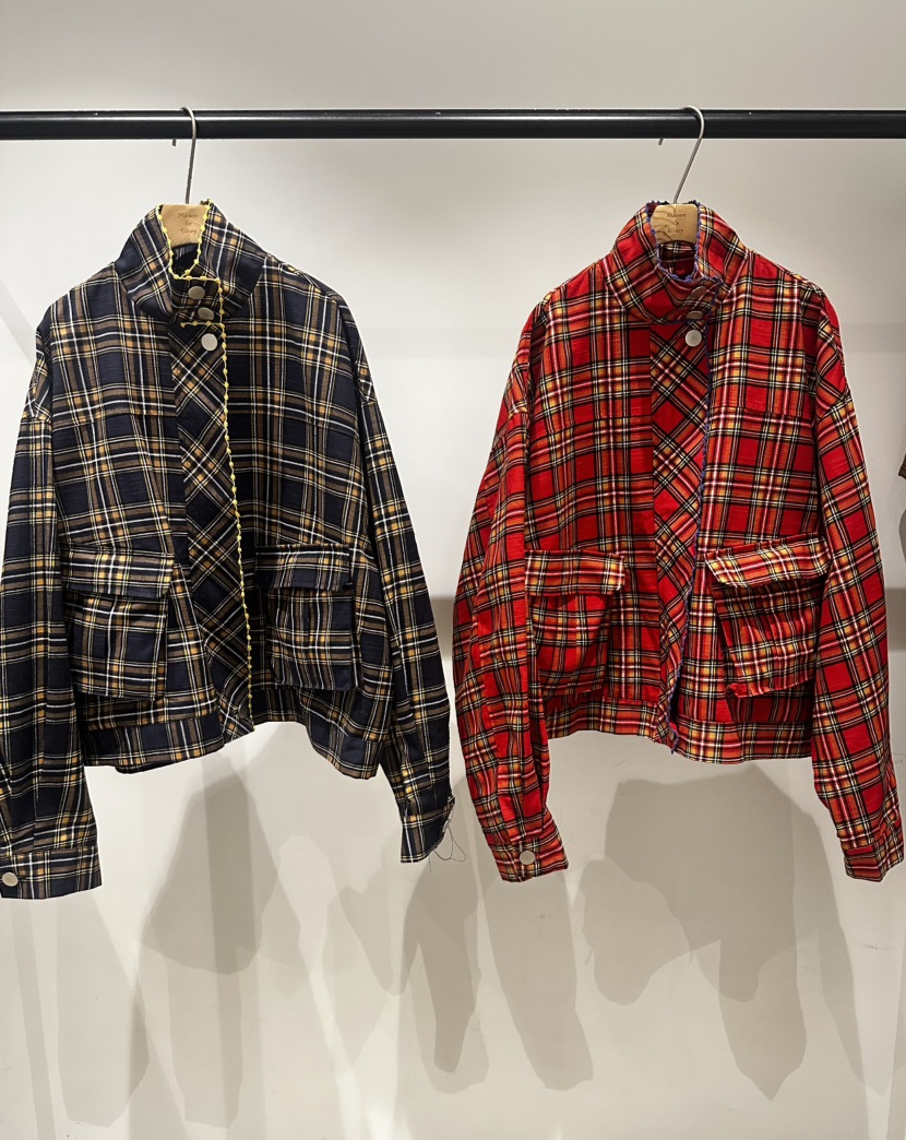 MAISONDEGLORY東大門直郵女裝新品休閑時尚真品推薦夾克格紋MAISONDEGLORY夾克