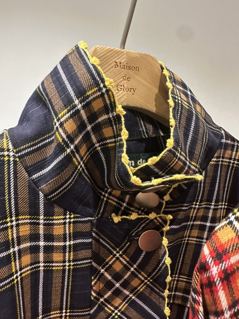 MAISONDEGLORY東大門直郵女裝新品休閑時尚真品推薦夾克格紋MAISONDEGLORY夾克