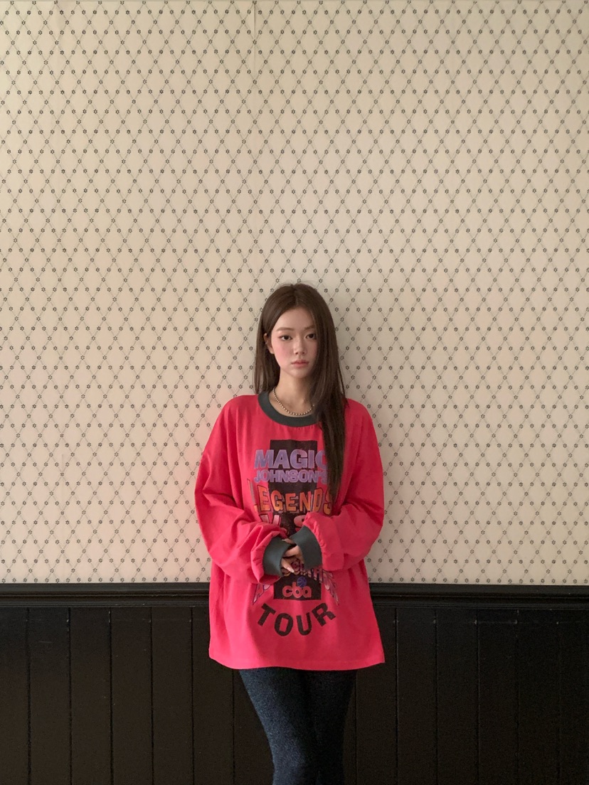 MAISONDEGLORY韓國直郵女士新品推薦熱賣休閑長袖T恤復古MAISONDEGLORY長袖T恤