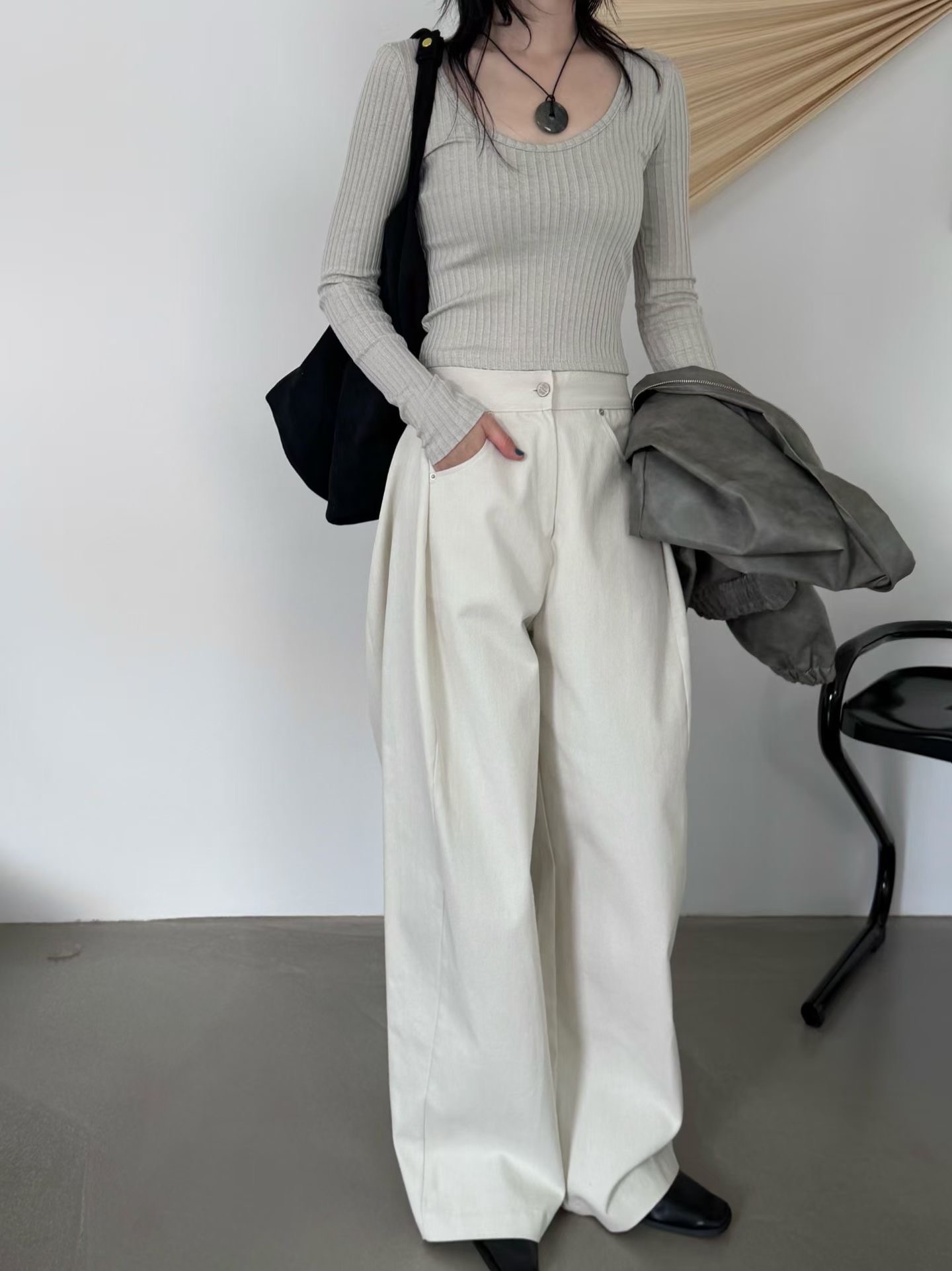 AUTHENTIC-OT東大門實拍女裝新品休閑人氣熱賣推薦牛仔褲AUTHENTIC牛仔褲