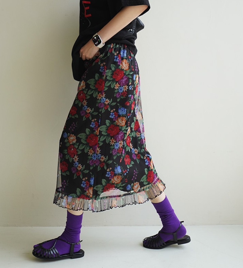MAISONDEGLORY韓國代購女裝新品推薦熱賣半身裙中短裙復古MAISONDEGLORY半身裙/中短裙