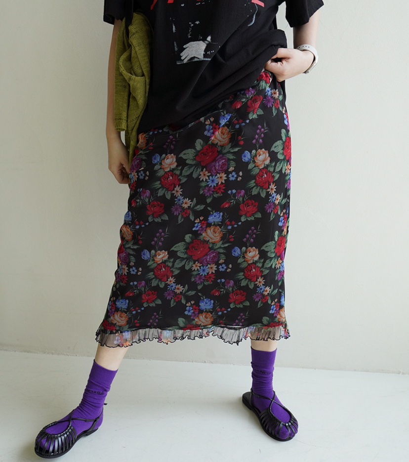 MAISONDEGLORY韓國代購女裝新品推薦熱賣半身裙中短裙復古MAISONDEGLORY半身裙/中短裙