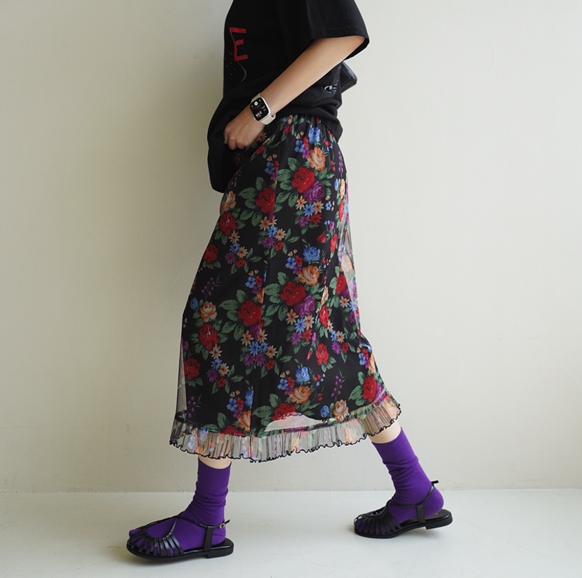 MAISONDEGLORY韓國代購女裝新品推薦熱賣半身裙中短裙復古MAISONDEGLORY半身裙/中短裙