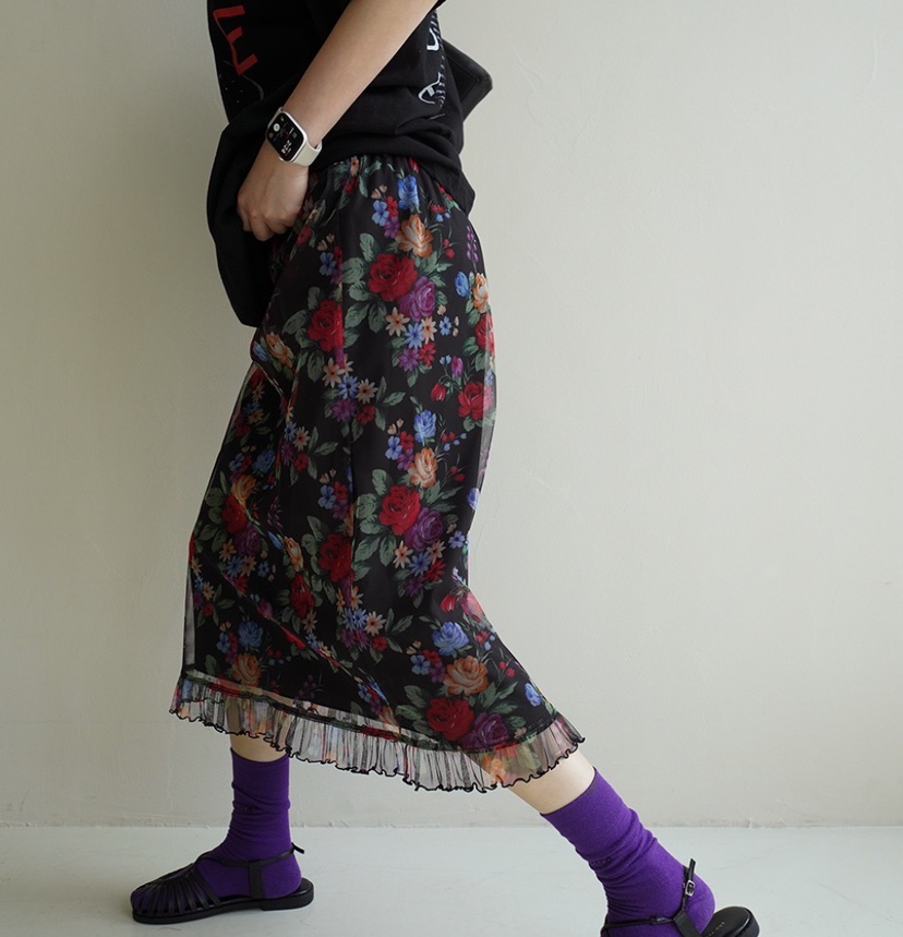 MAISONDEGLORY韓國代購女裝新品推薦熱賣半身裙中短裙復古MAISONDEGLORY半身裙/中短裙