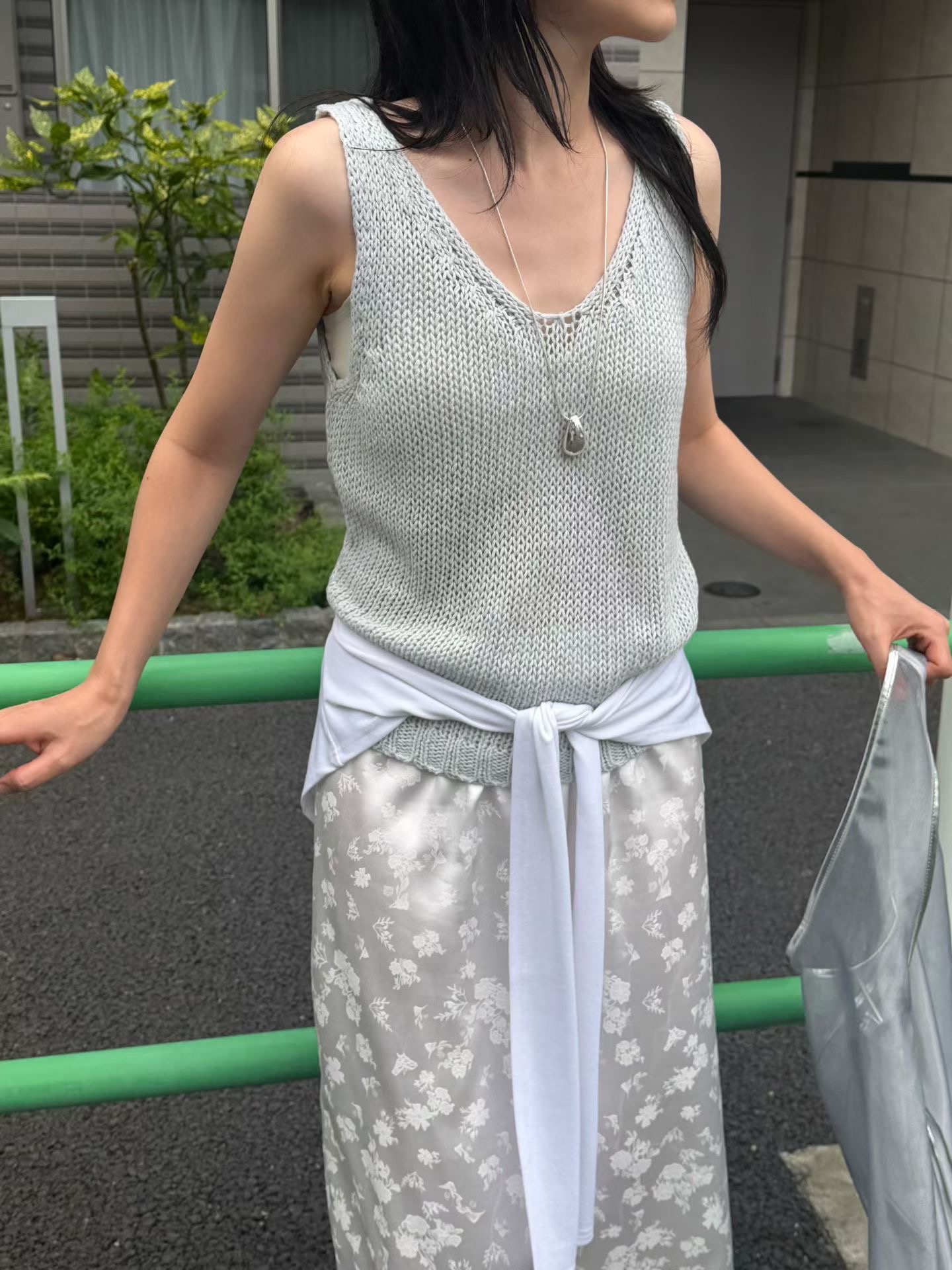 AUTHENTIC-OT韓國代購女士新款時尚休閑吊帶背心針織無袖AUTHENTIC吊帶/背心