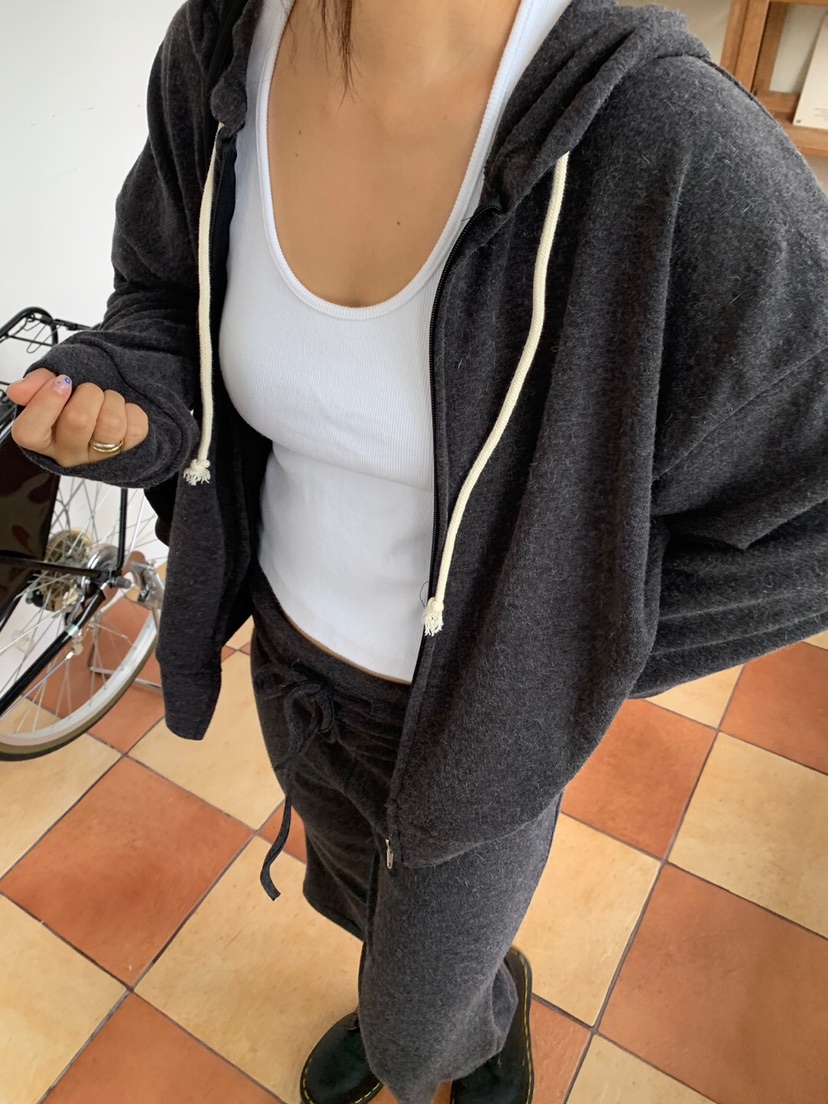 LIKEVAM韓國代購女裝新品推薦真品人氣衛衣安哥拉羊毛拉鏈LIKEVAM衛衣