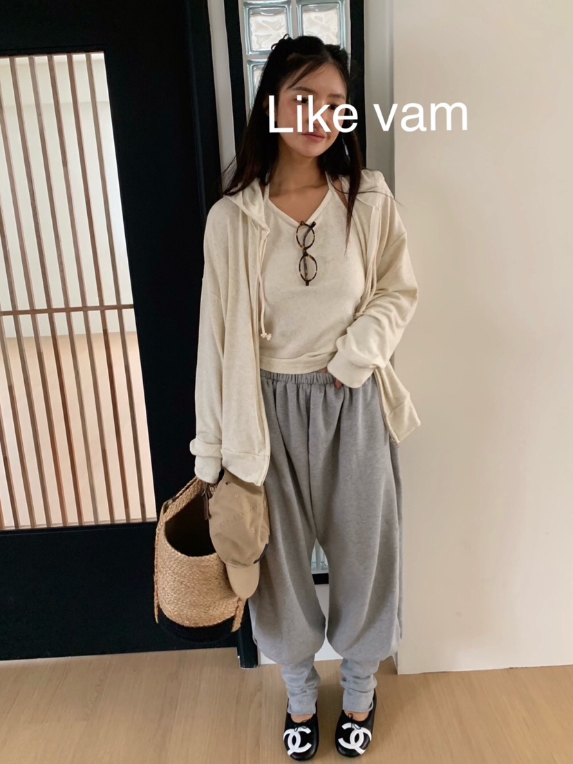 LIKEVAM韓國代購女裝新品推薦真品人氣衛衣安哥拉羊毛拉鏈LIKEVAM衛衣