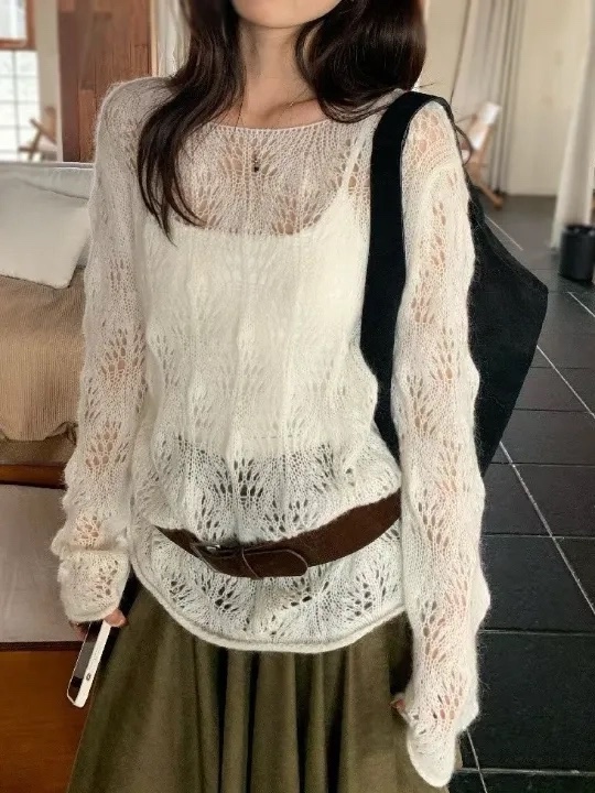 OLA韓國直郵女士新款真品休閑熱賣推薦時尚人氣針織衫mellor/OLA針織衫