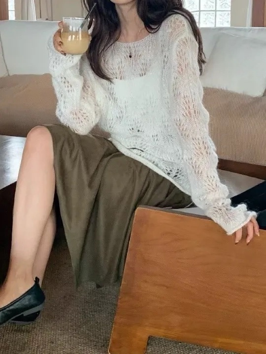 OLA韓國直郵女士新款真品休閑熱賣推薦時尚人氣針織衫mellor/OLA針織衫