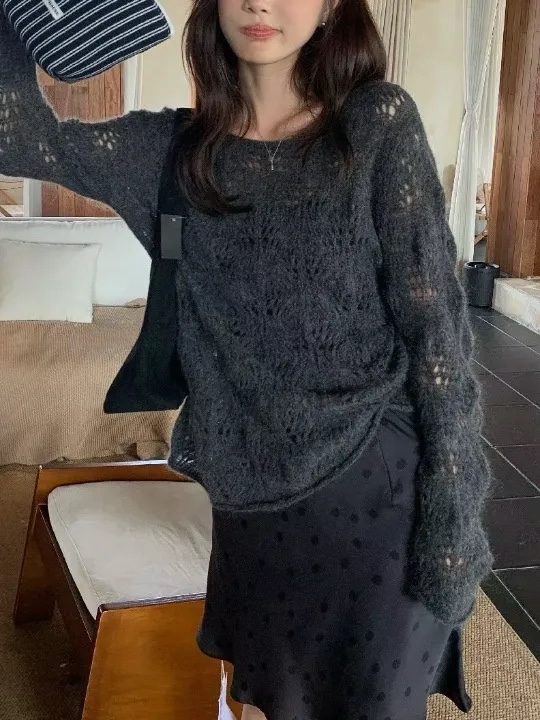 OLA韓國直郵女士新款真品休閑熱賣推薦時尚人氣針織衫mellor/OLA針織衫