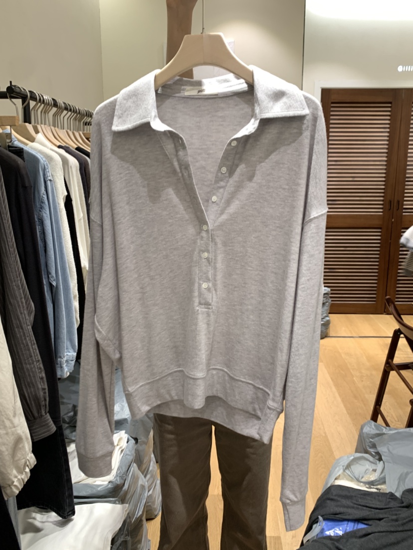 GILLI韓國直郵女裝新品人氣真品時尚推薦休閑熱賣長袖T恤GILLI長袖T恤圖色2
