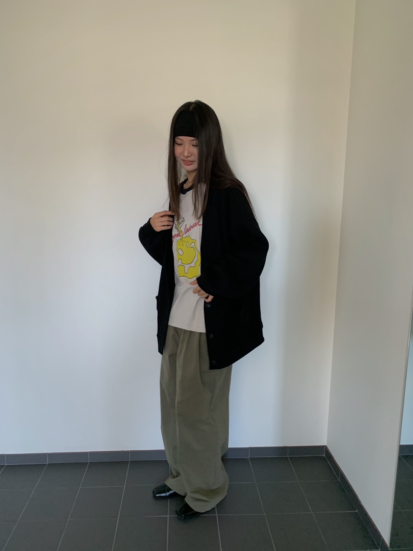 CAMEL-P東大門實拍女裝新品真品開衫華夫格格紋開衫Came_l 家開衫