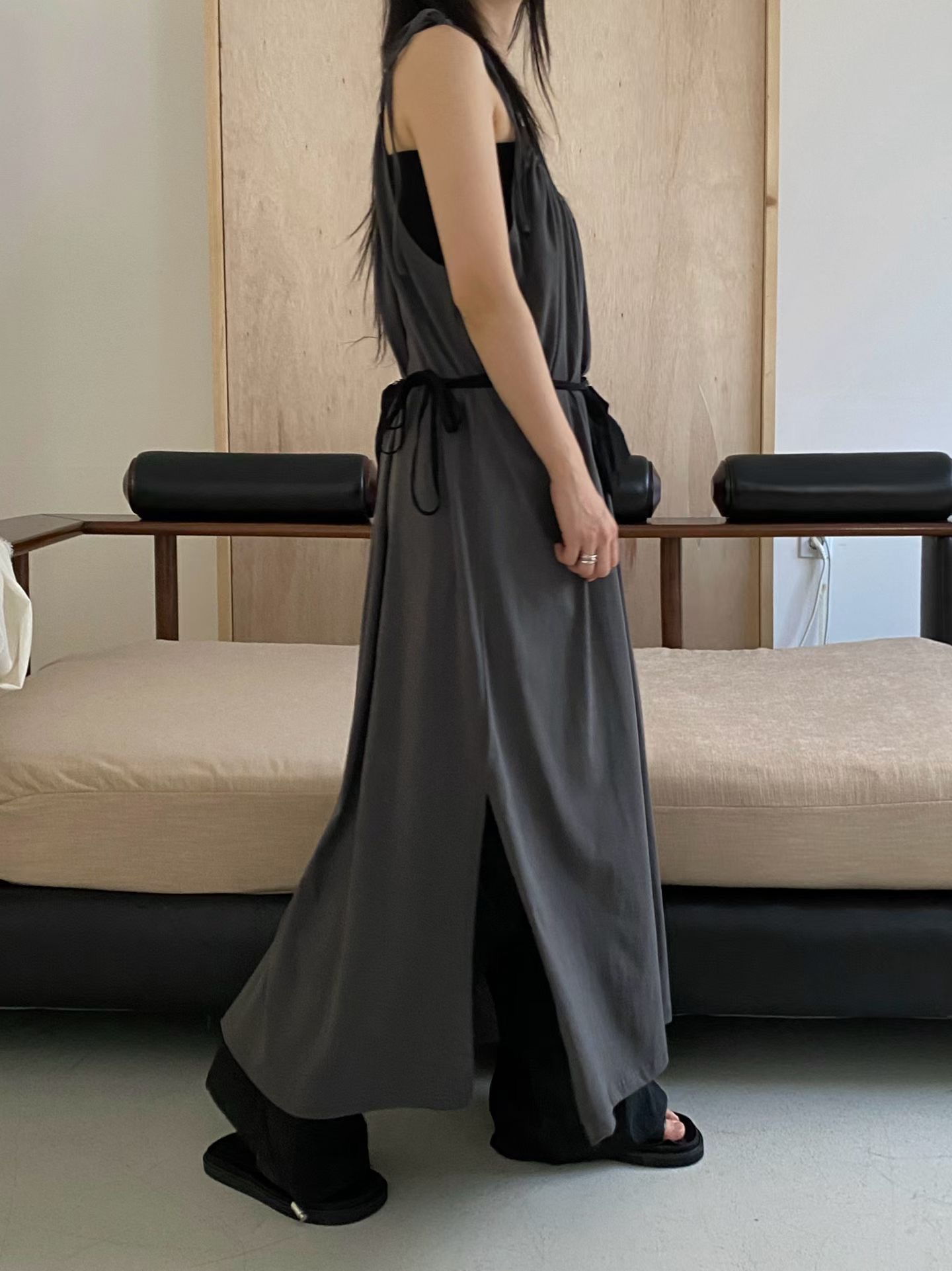 AUTHENTIC-OT東大門實拍女裝新款休閑真品連衣裙不含內搭AUTHENTIC連衣裙