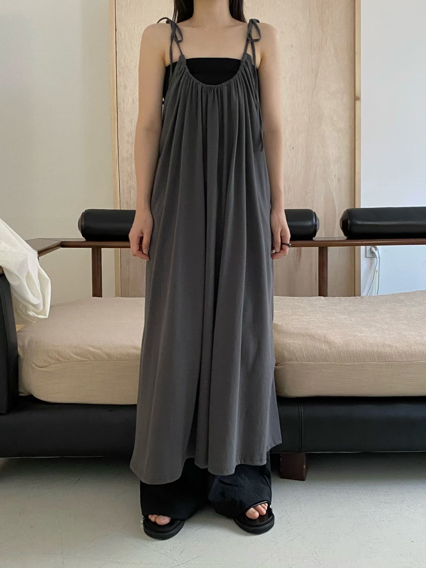 AUTHENTIC-OT東大門實拍女裝新款休閑真品連衣裙不含內搭AUTHENTIC連衣裙圖色3
