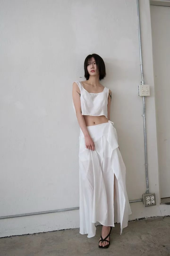 AUTHENTIC-OT東大門實拍女士新款人氣真品推薦休閑長裙狗狗AUTHENTIC長裙