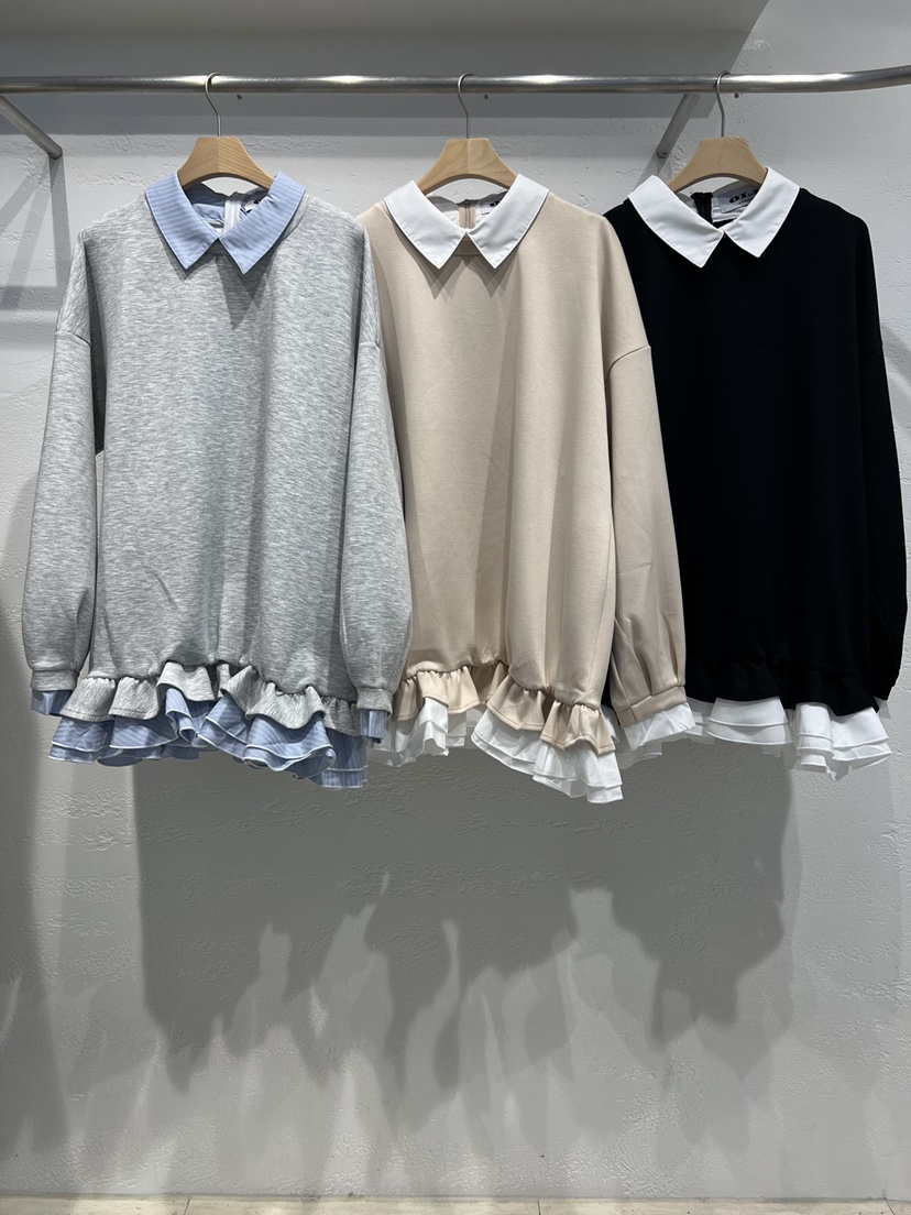 OLA東大門直郵女裝新品人氣時尚休閑真品推薦熱賣衛衣褶皺mellor/OLA衛衣