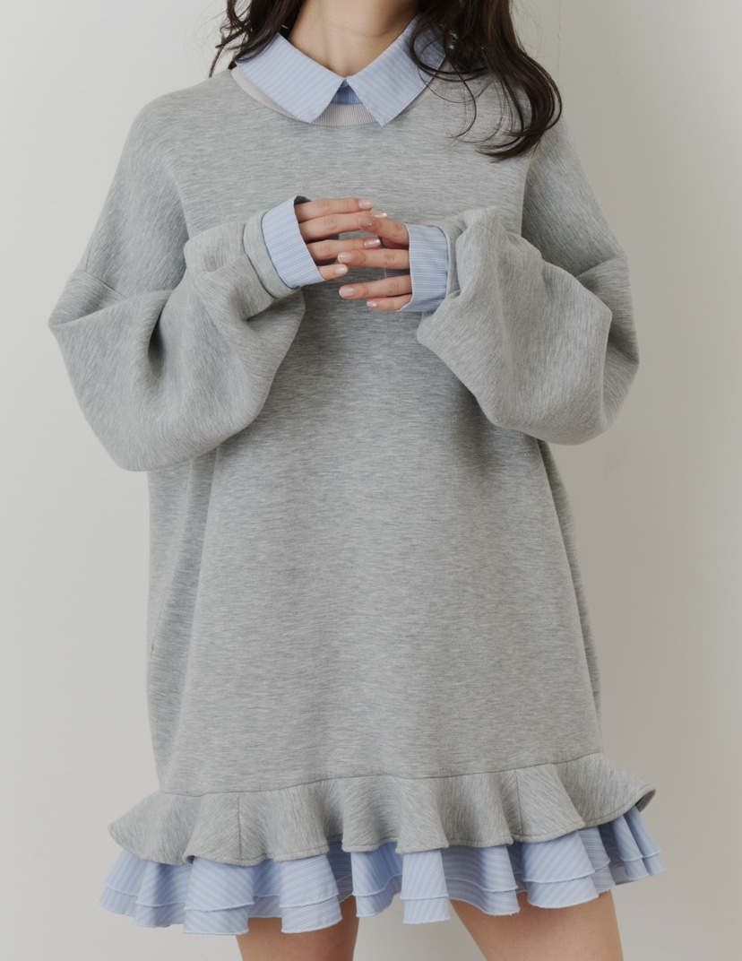 OLA東大門直郵女裝新品人氣時尚休閑真品推薦熱賣衛衣褶皺mellor/OLA衛衣