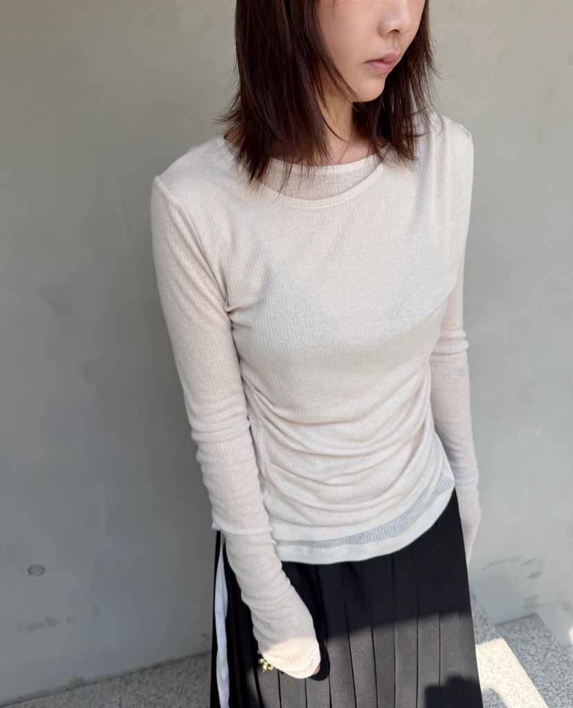 OLI EDIT韓國代購女裝新品真品休閑人氣熱賣時尚長袖T恤OLI EDIT長袖T恤圖色2