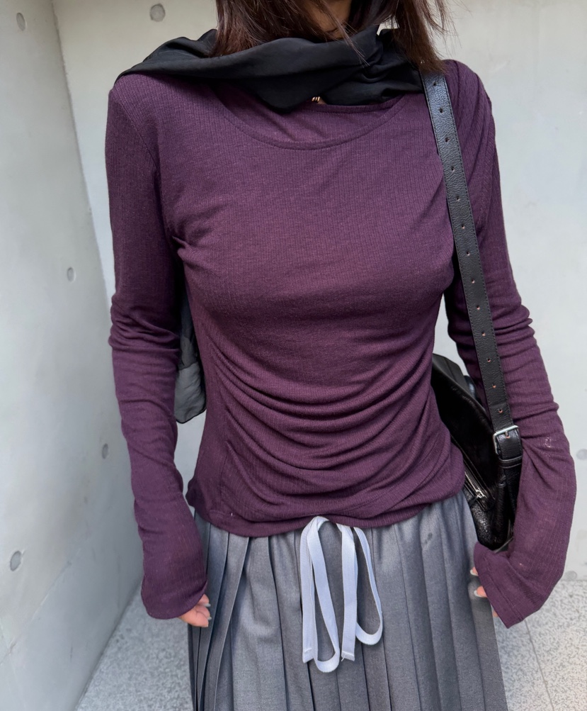 OLI EDIT韓國代購女裝新品真品休閑人氣熱賣時尚長袖T恤OLI EDIT長袖T恤圖色3