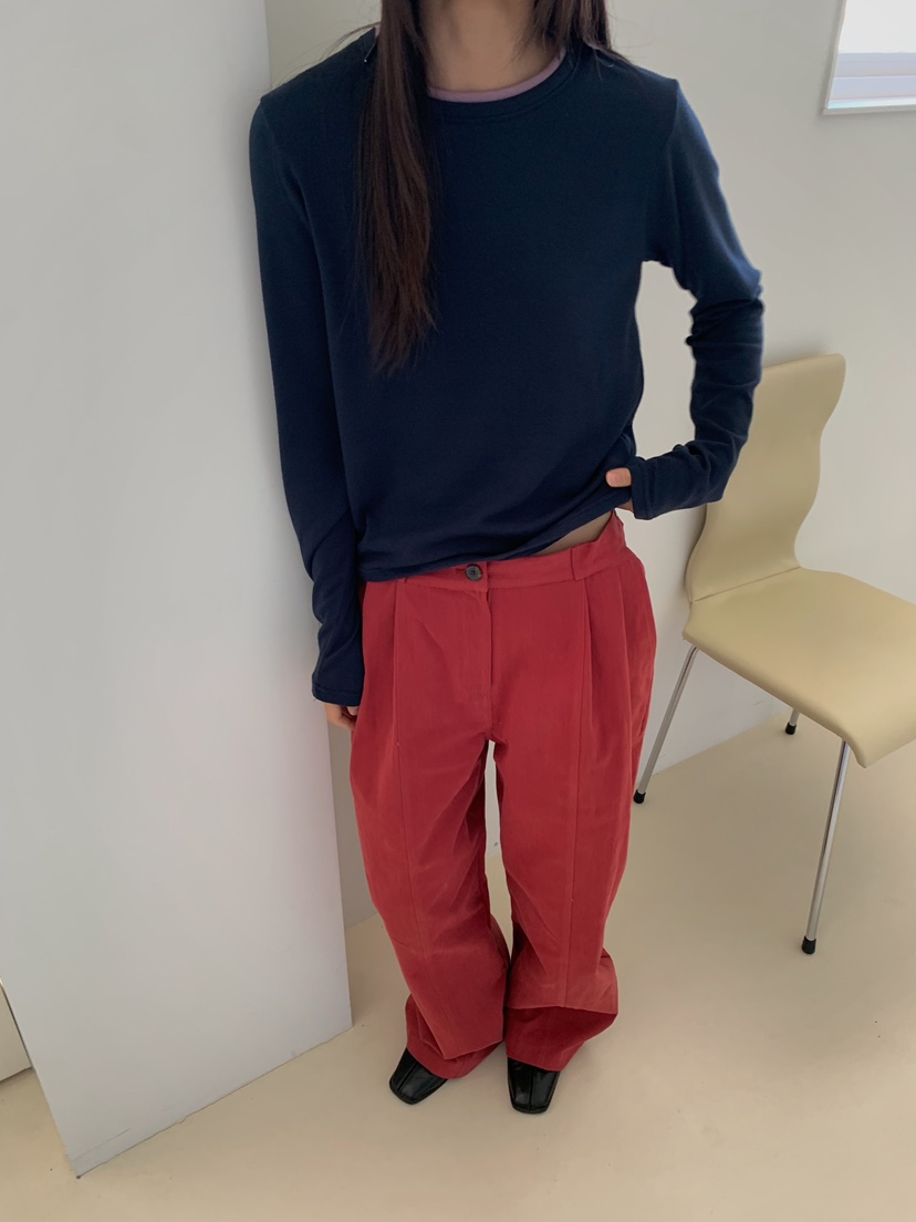CAMEL-P韓國代購女士新款推薦長袖T恤雙層Came_l 家長袖T恤