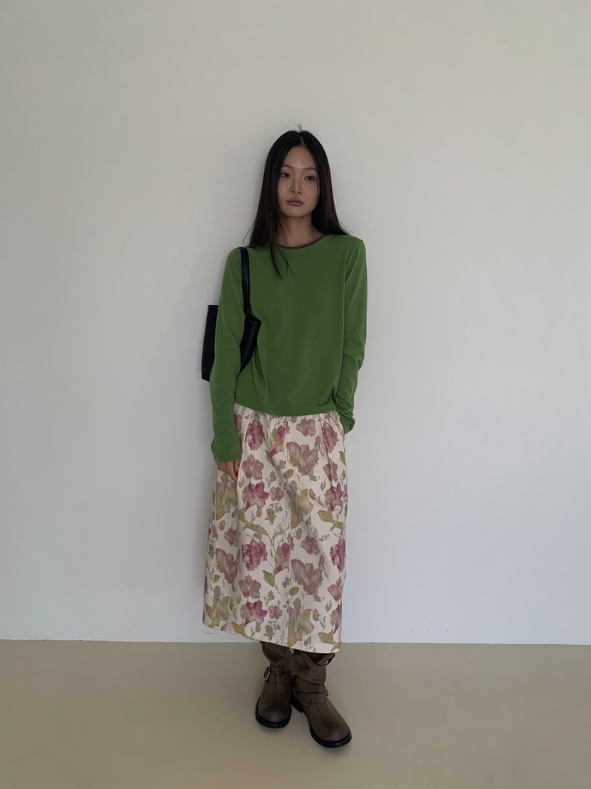 CAMEL-P韓國代購女士新款推薦長袖T恤雙層Came_l 家長袖T恤