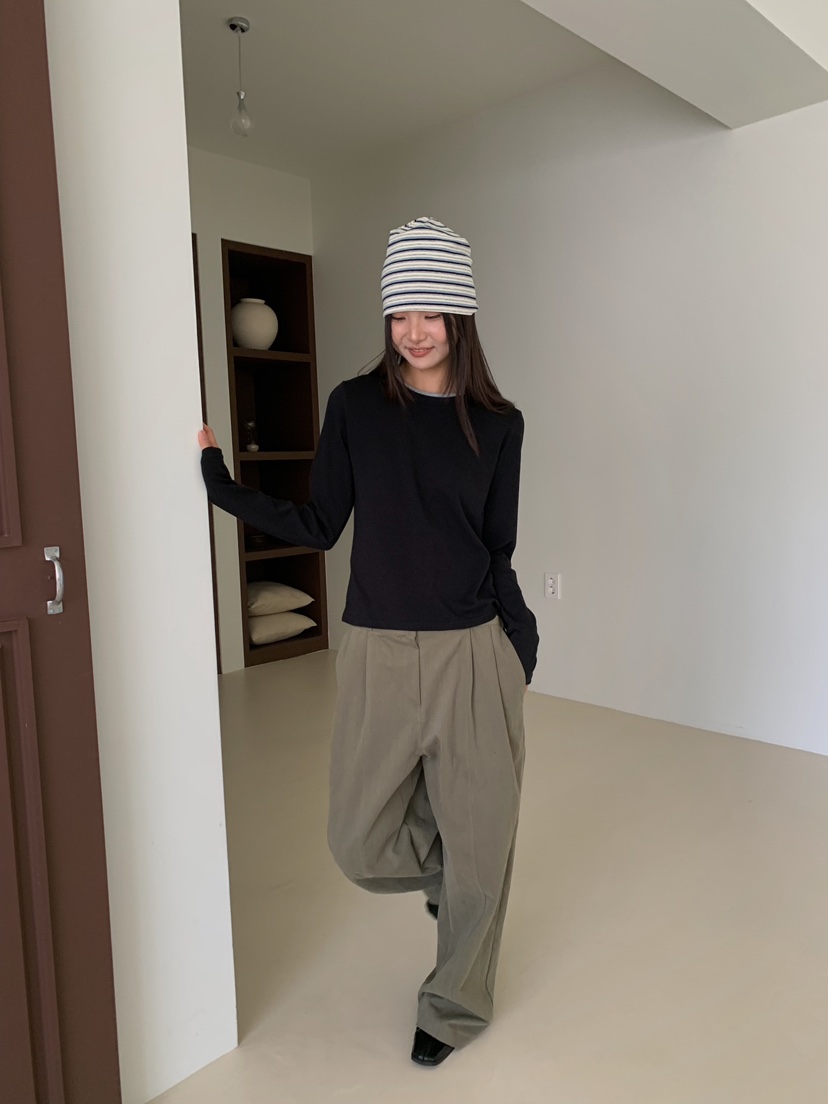 CAMEL-P韓國代購女士新款推薦長袖T恤雙層Came_l 家長袖T恤