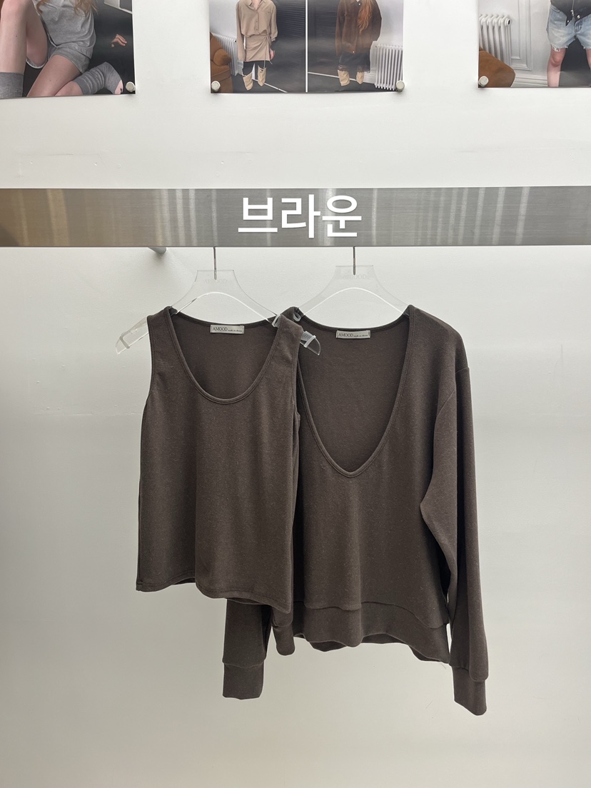 AMOOD韓國直郵女士新品時尚真品熱賣休閑人氣推薦套裝套裝AMOOD套裝圖色4