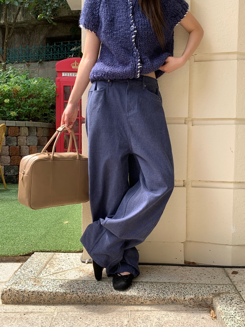 MAISONDEGLORY東大門實拍女裝新品熱賣推薦休閑休閑褲水洗MAISONDEGLORY休閑褲