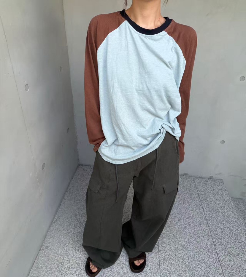 OLI EDIT韓國直郵女裝新款推薦人氣休閑時尚真品長袖T恤OLI EDIT長袖T恤