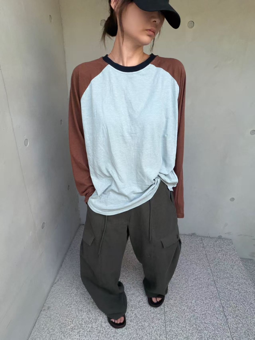 OLI EDIT韓國直郵女裝新款推薦人氣休閑時尚真品長袖T恤OLI EDIT長袖T恤