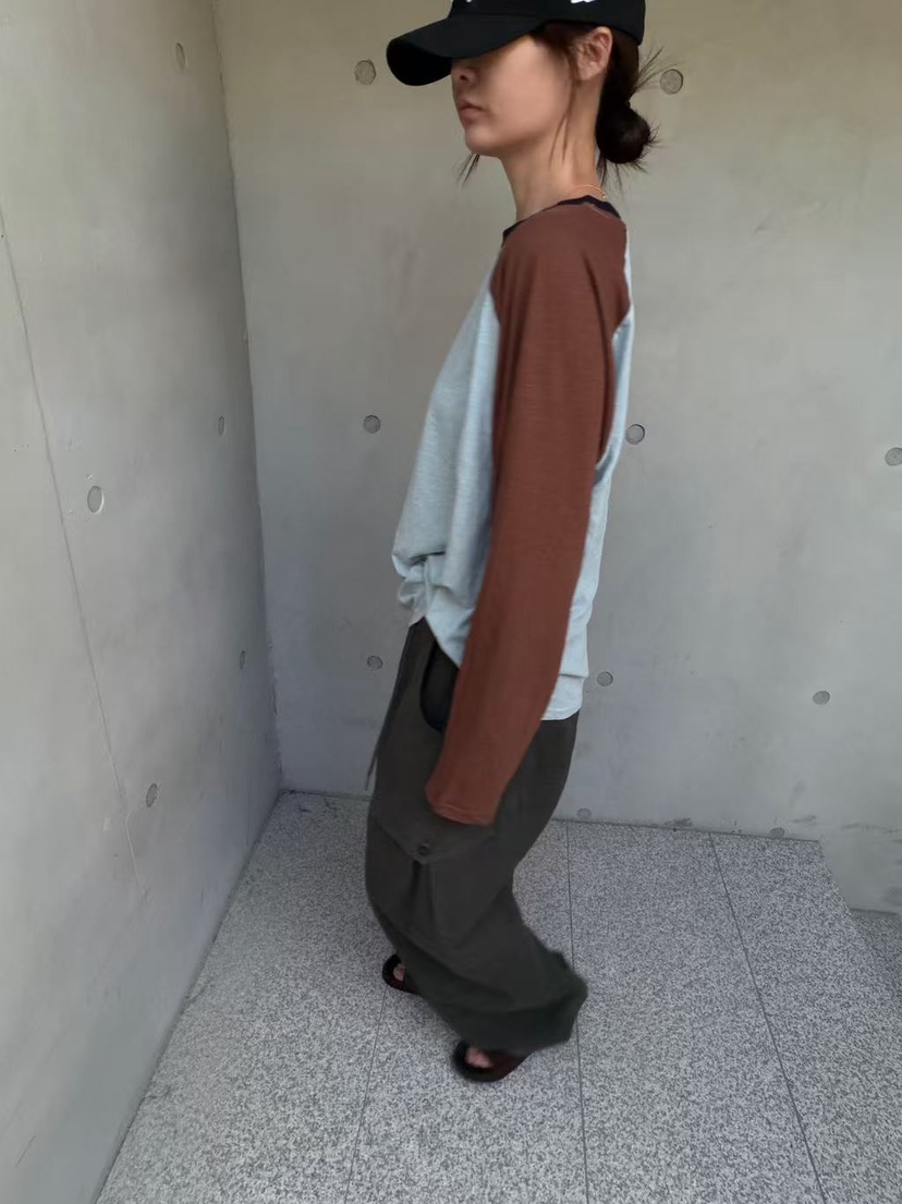 OLI EDIT韓國直郵女裝新款推薦人氣休閑時尚真品長袖T恤OLI EDIT長袖T恤