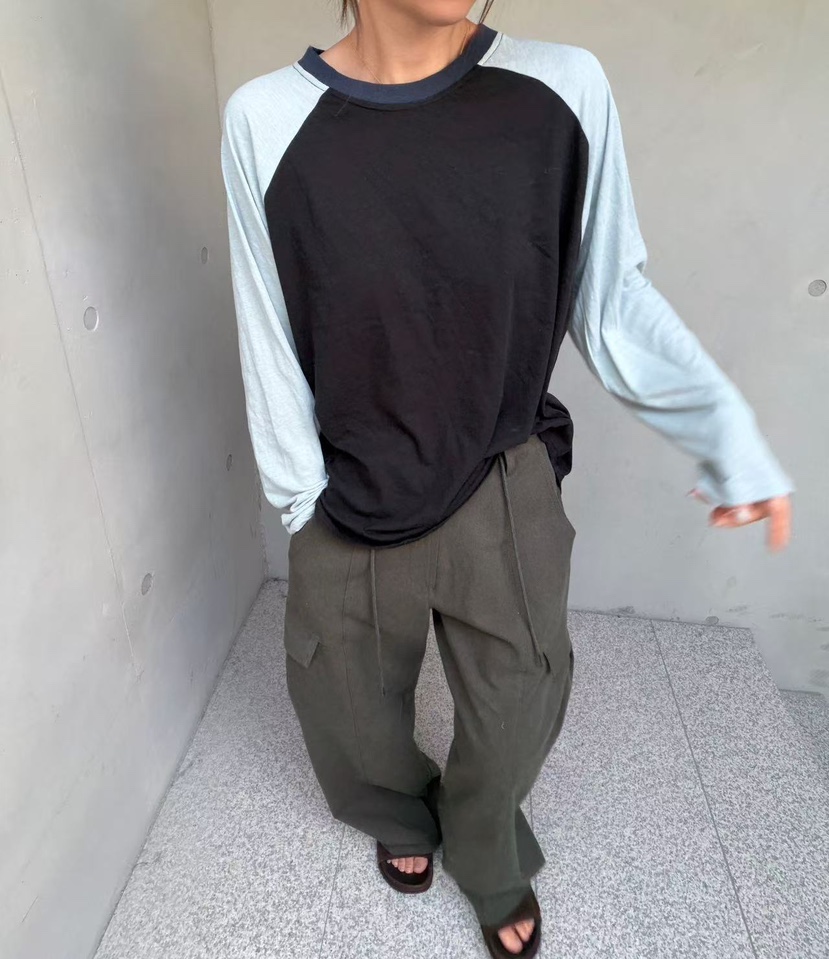 OLI EDIT韓國直郵女裝新款推薦人氣休閑時尚真品長袖T恤OLI EDIT長袖T恤