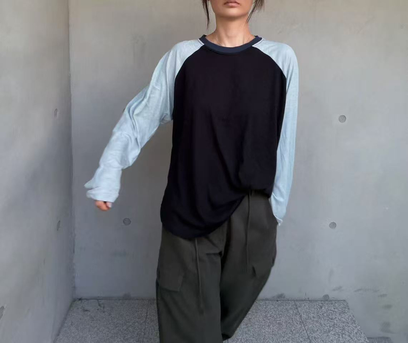 OLI EDIT韓國直郵女裝新款推薦人氣休閑時尚真品長袖T恤OLI EDIT長袖T恤