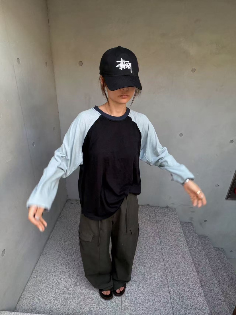 OLI EDIT韓國直郵女裝新款推薦人氣休閑時尚真品長袖T恤OLI EDIT長袖T恤