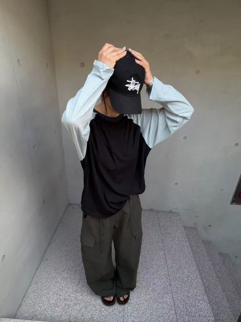 OLI EDIT韓國直郵女裝新款推薦人氣休閑時尚真品長袖T恤OLI EDIT長袖T恤