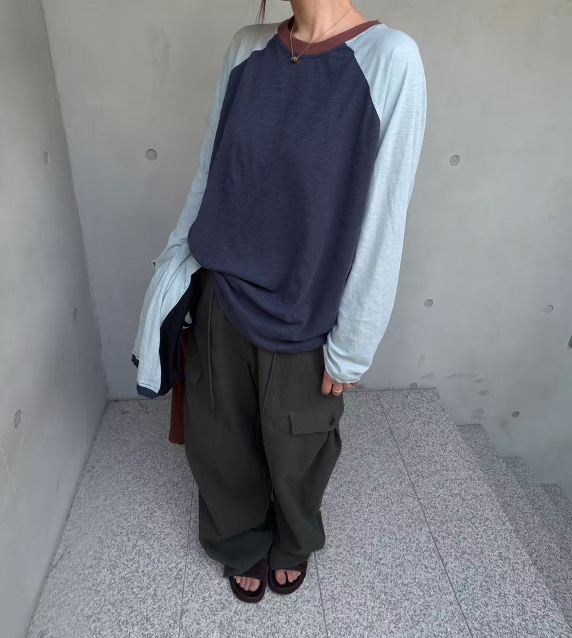 OLI EDIT韓國直郵女裝新款推薦人氣休閑時尚真品長袖T恤OLI EDIT長袖T恤