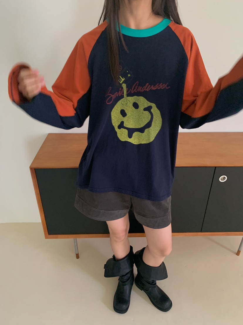 CAMEL-P東大門代購女裝新品推薦長袖T恤Came_l 家長袖T恤